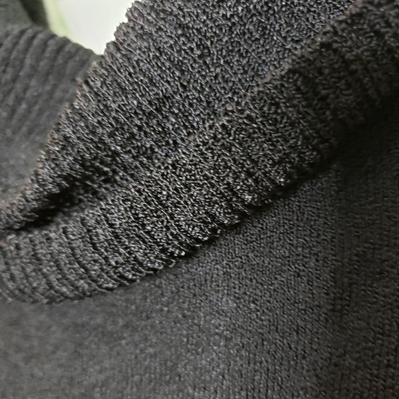 White House Black Market Cowl Neck Sleeveless Top with Belt Black Winter Spring - Picture 6 of 13